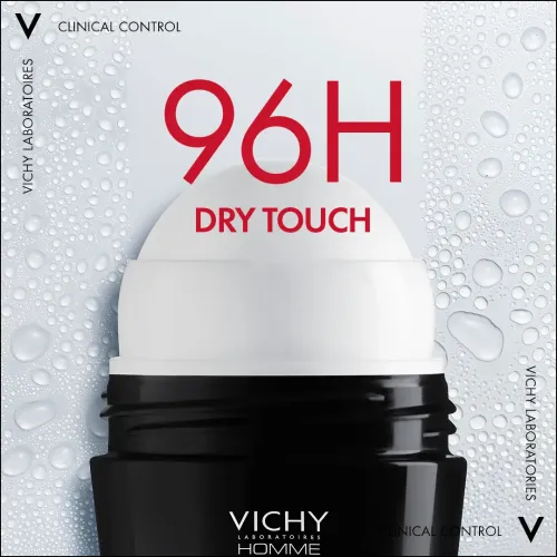 VICHY HOMME CLINICAL CONTROL 96H DEODORANT, 50ML
